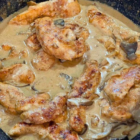 Creamy Chicken and Oyster Mushrooms