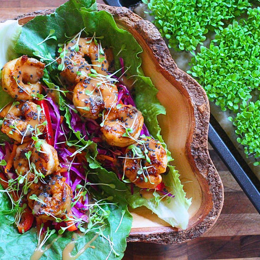 Shrimp Thai Lettuce Wraps