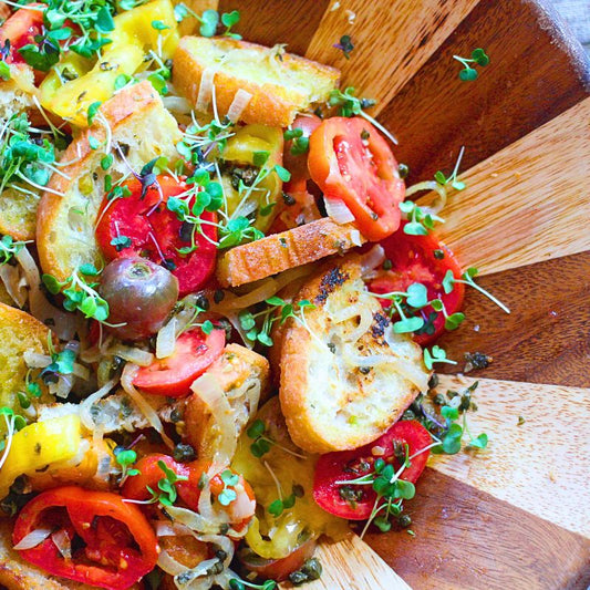 Fried Caper Panzanella