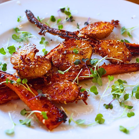 Parmesan & Herb Crusted Potatoes & Carrots