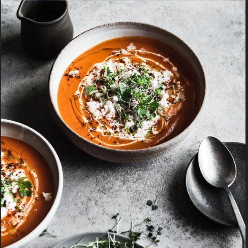 Roasted Red Pepper Sweet Potato Soup