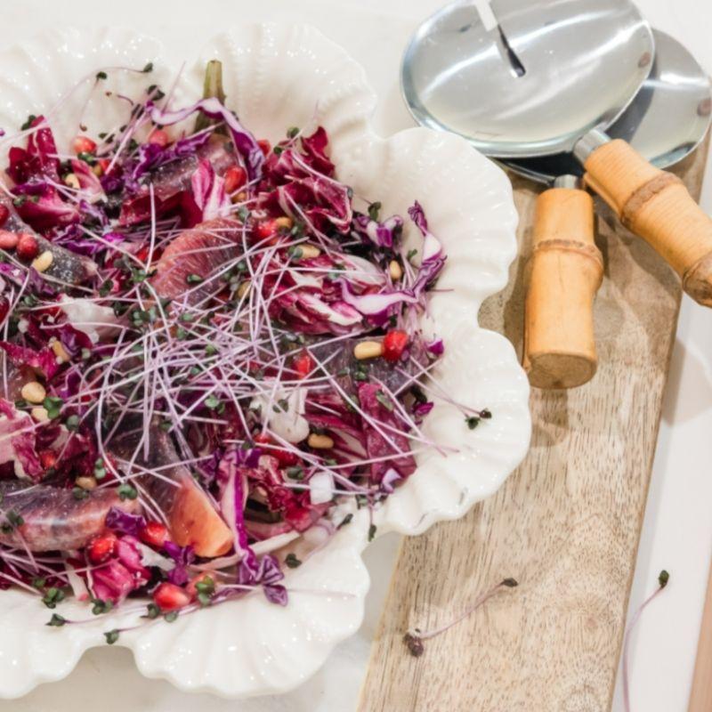 Bittersweet Salad with Cabbage Microgreens