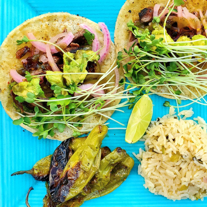 Grilled Carne Asada Tacos