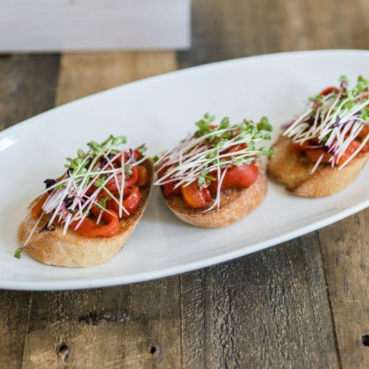 Roasted Red Pepper Crostini