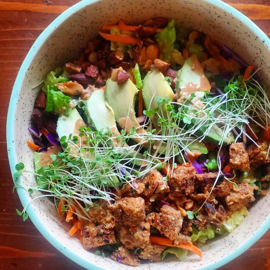 Asian Chopped Salad with Peanut Dressing