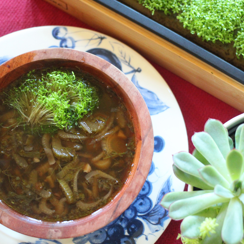 Savory Celery, Fennel & Lentil Soup