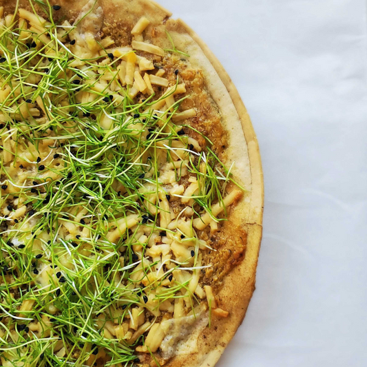 Garlicky Chive & Cheese Pizza
