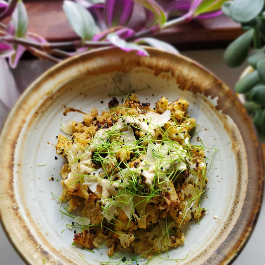 Roasted Cauliflower with Tahini