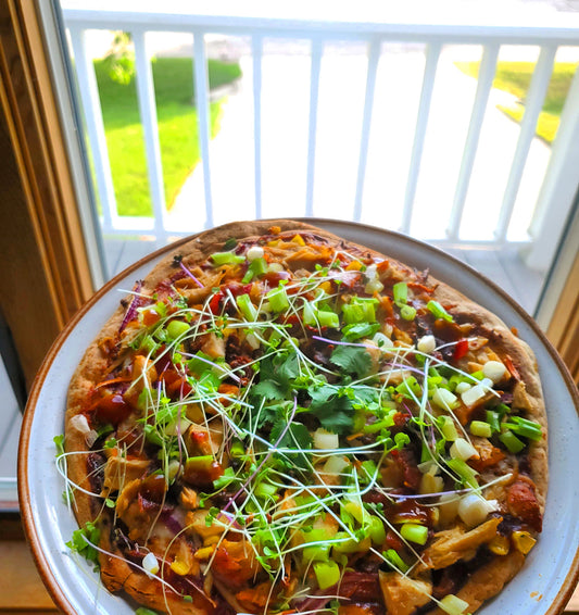 BBQ Chicken Cauliflower Crust Pizza