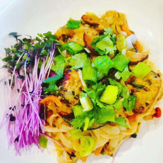 Mixed Mushroom Noodle Bowl