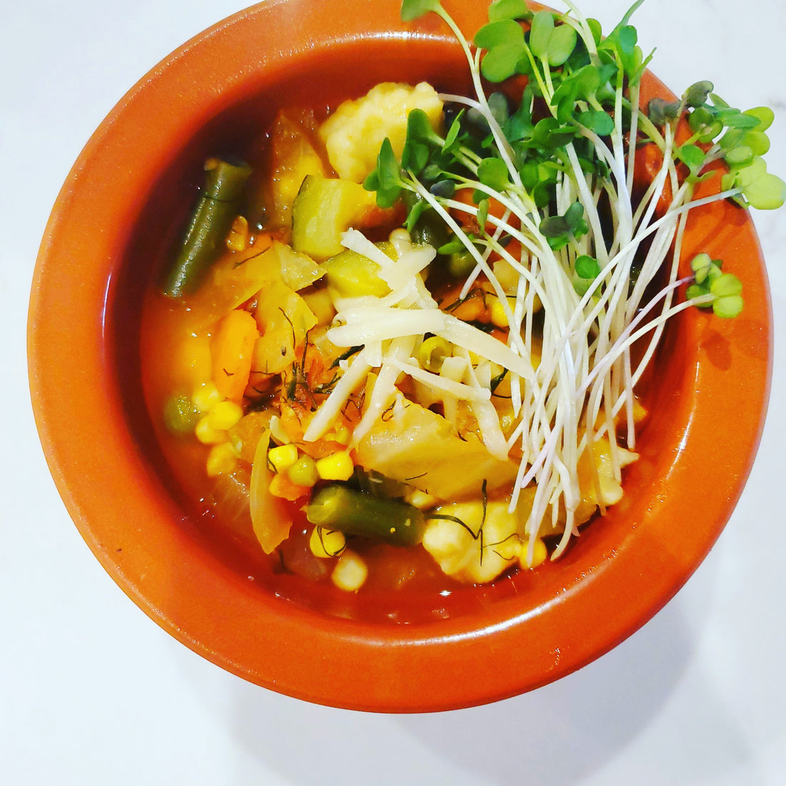 Vegetable Dumpling Soup