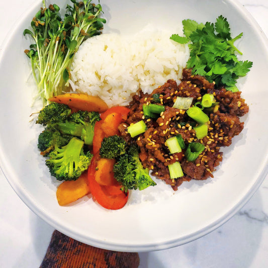 Sesame Ginger Korean Beef with Broccoli