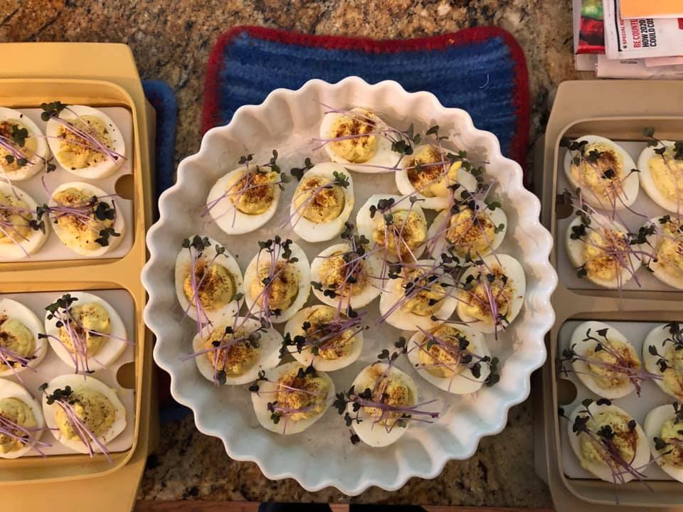Radish Deviled Eggs – Hamama