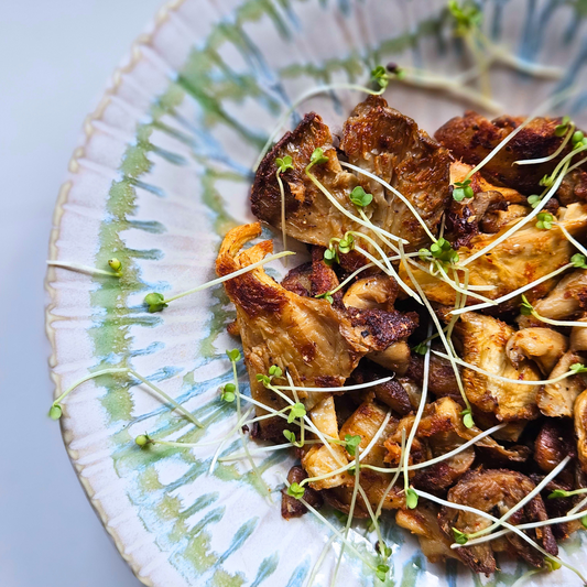 Spicy Lemongrass Oyster Mushrooms