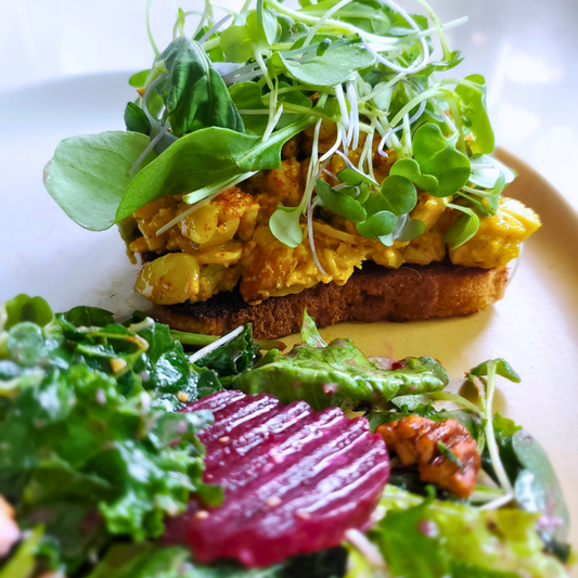 Sweet & Peppery Curried Chicken Salad Sandwich