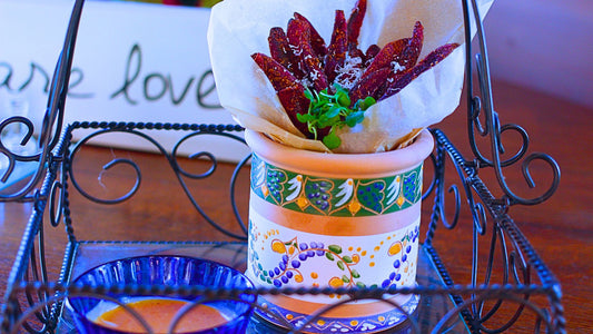 Parmesan & Herb Crusted Purple Sweet Potato Fries