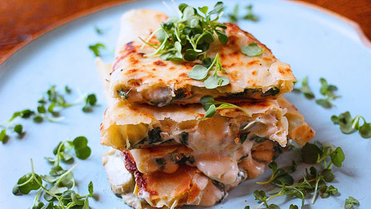 Creamy Spinach & Artichoke Quesadilla