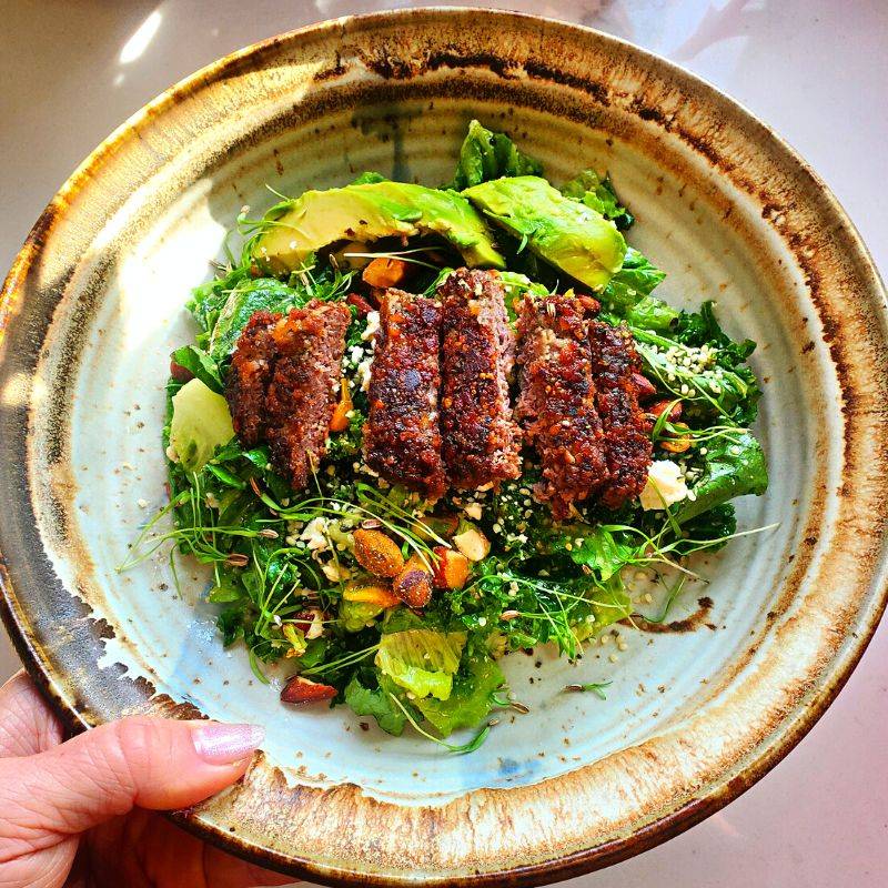 Italian Breaded Steak Salad