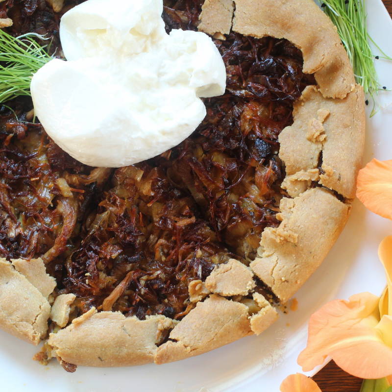 Mushroom and Leek Galette