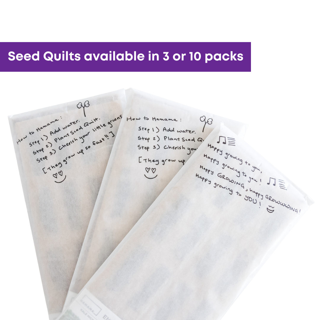 Garlicky Chives Seed Quilts